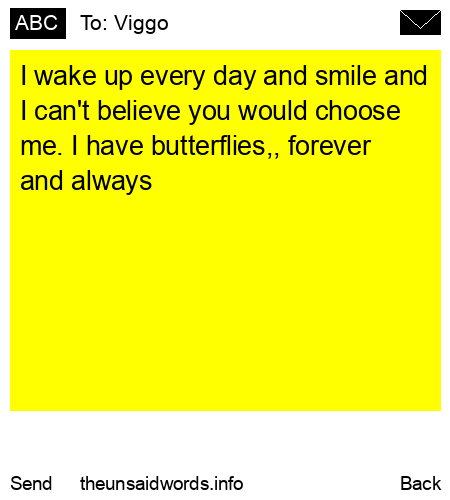 unsent message to Viggo