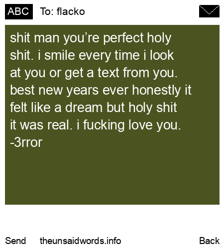 unsent message to flacko