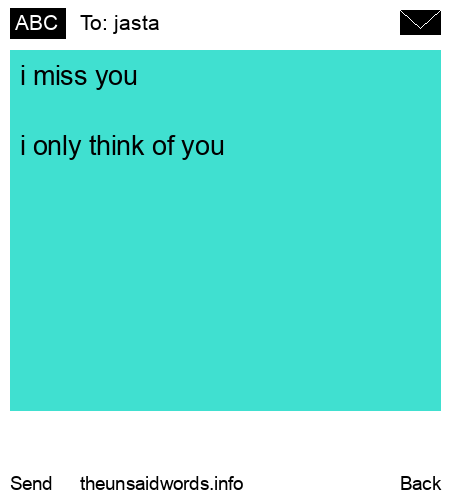 unsent message to jasta