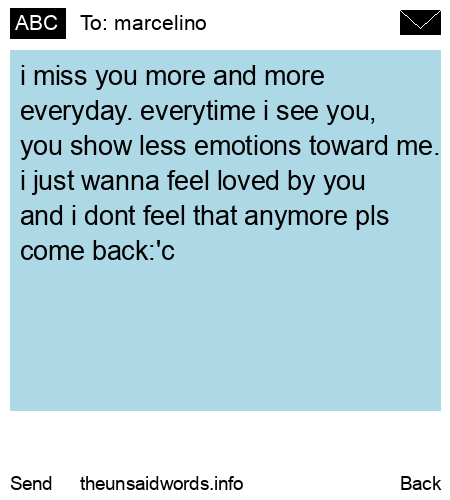 unsent message to marcelino