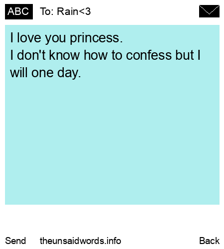 unsent message to Rain<3