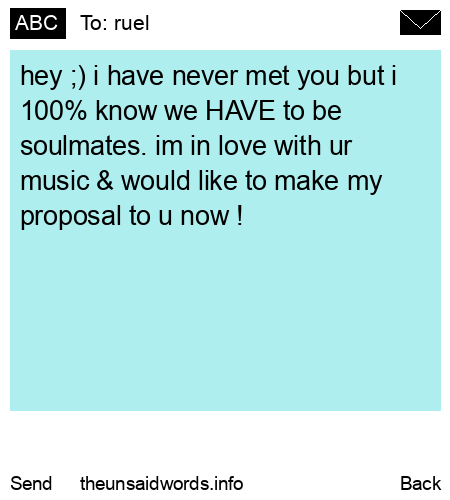 unsent message to ruel