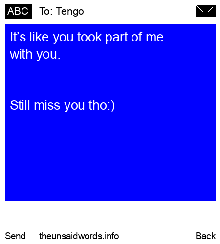 unsent message to Tengo