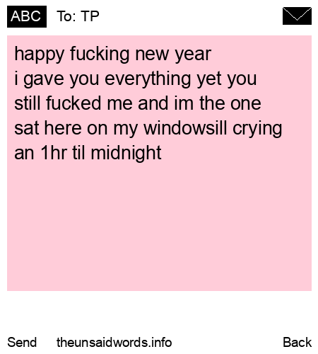 unsent message to TP