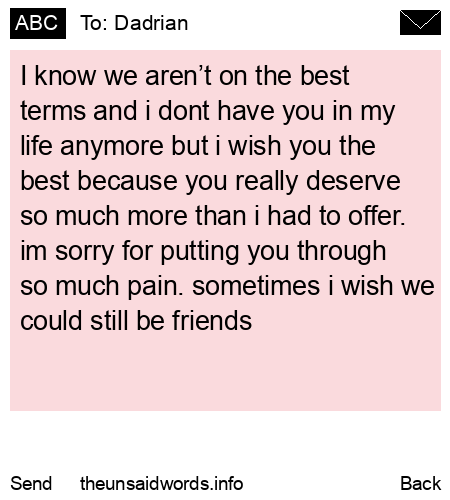 unsent message to Dadrian