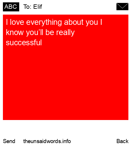 unsent message to Elif