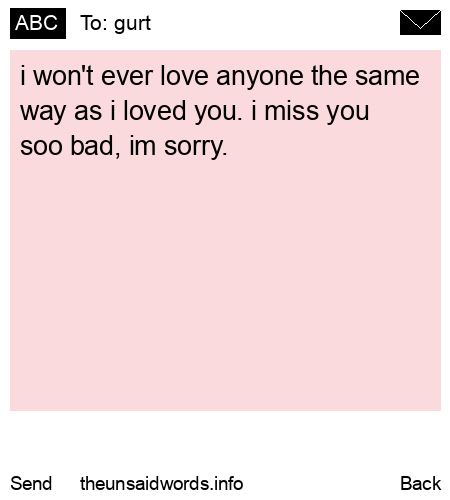 unsent message to gurt