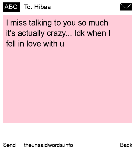 unsent message to Hibaa