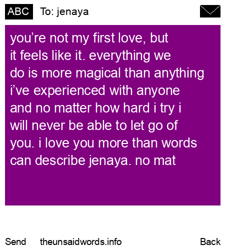 unsent message to jenaya