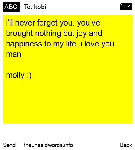 unsent message to kobi