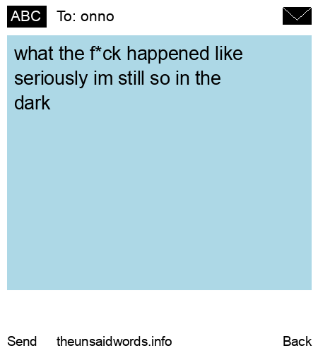 unsent message to onno