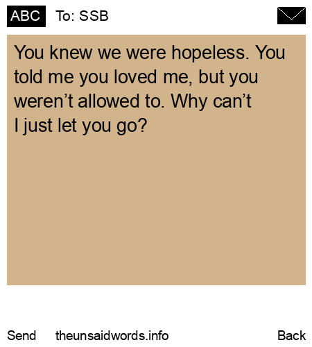 unsent message to SSB