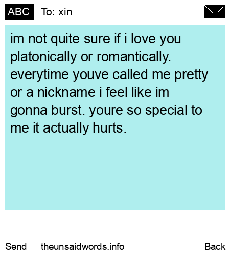 unsent message to xin