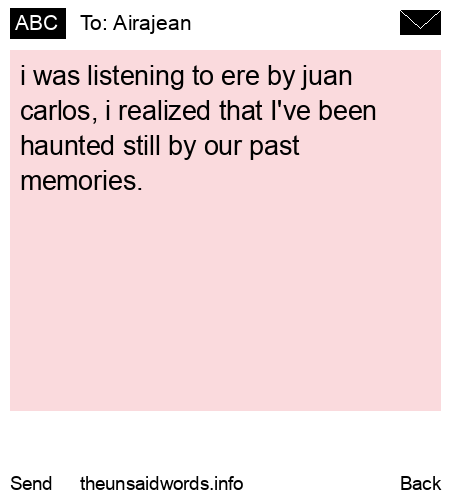 unsent message to Airajean