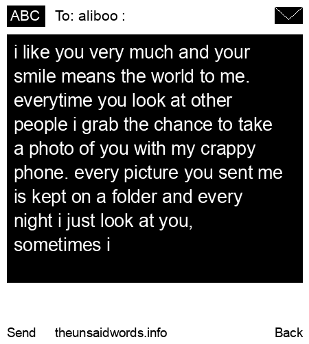 unsent message to aliboo :