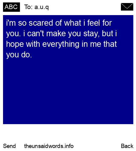 unsent message to a.u.q