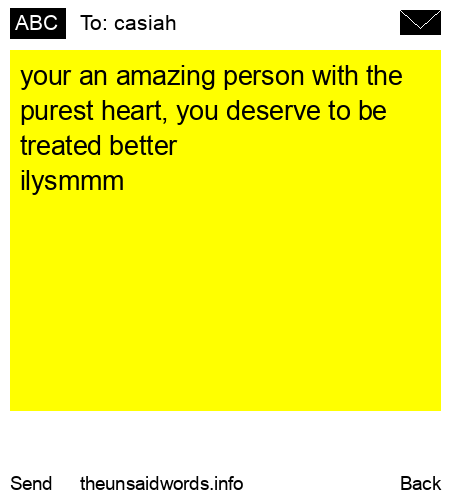 unsent message to casiah