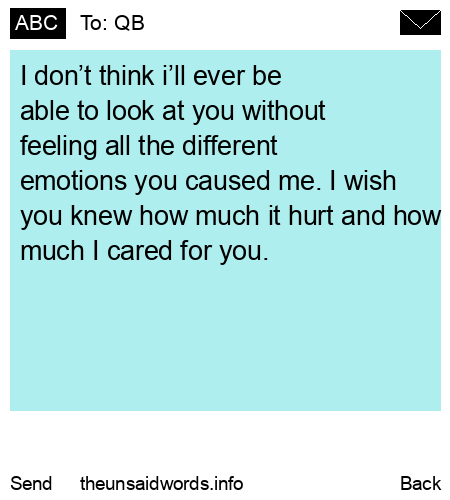 unsent message to QB