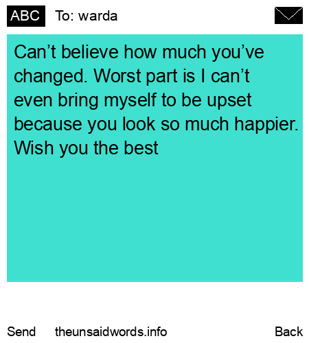 unsent message to warda