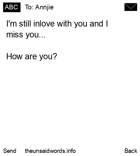 unsent message to Annjie
