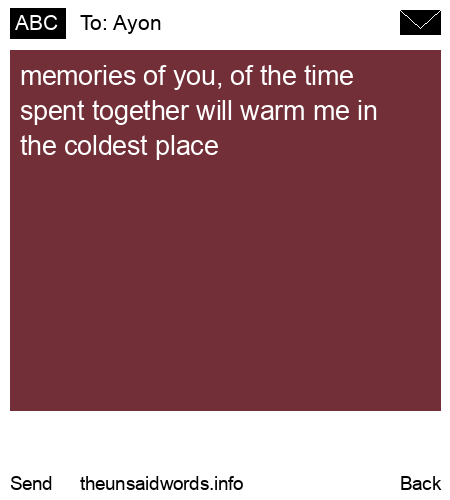 unsent message to Ayon