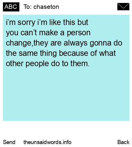 unsent message to chaseton
