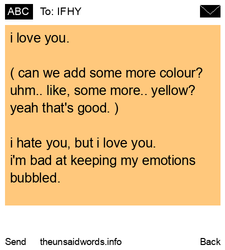 unsent message to IFHY