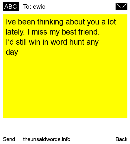 unsent message to ewic 