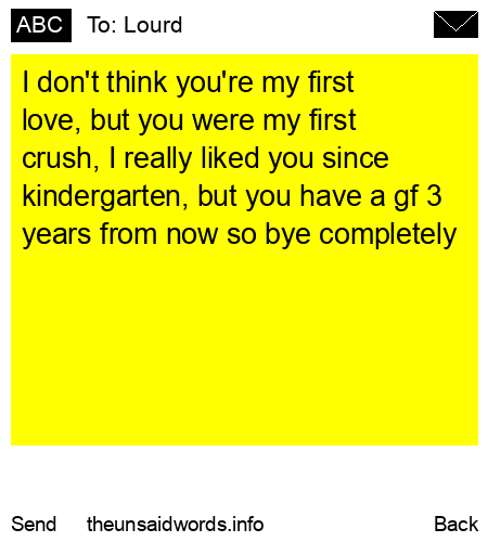 unsent message to Lourd