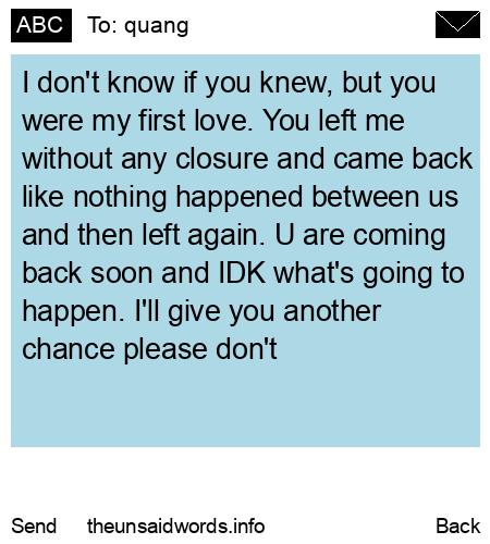 unsent message to quang