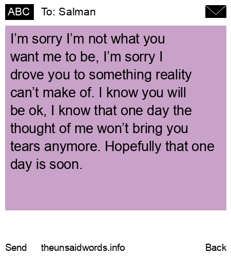 unsent message to Salman