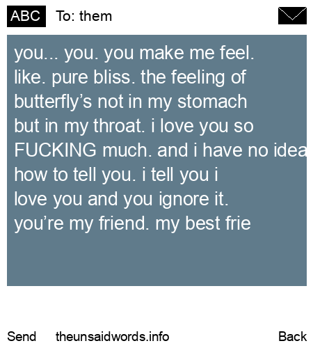 unsent message to them