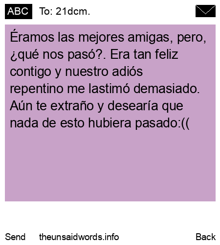 unsent message to 21dcm.