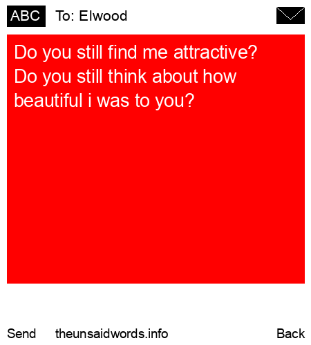 unsent message to Elwood