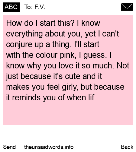 unsent message to F.V.