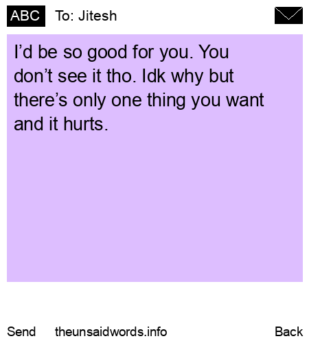 unsent message to Jitesh