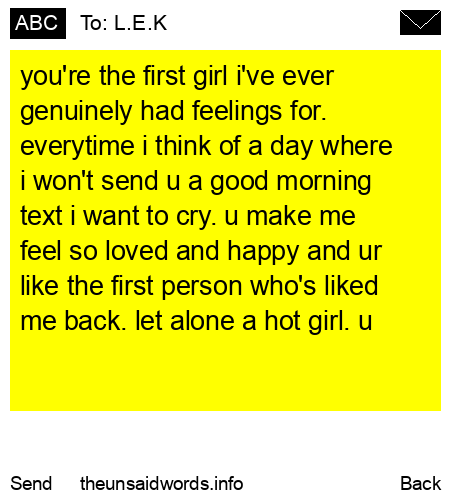 unsent message to L.E.K