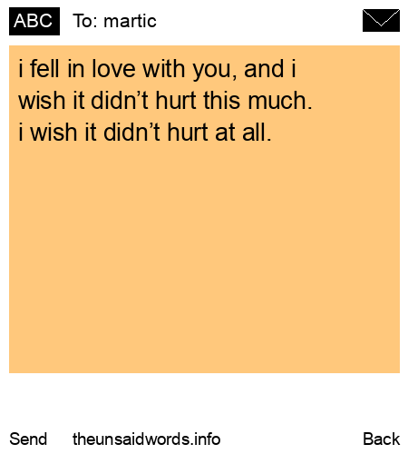 unsent message to martic