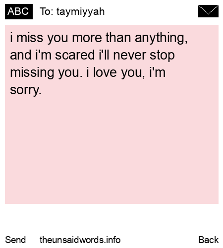 unsent message to taymiyyah