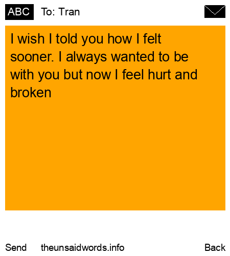 unsent message to Tran
