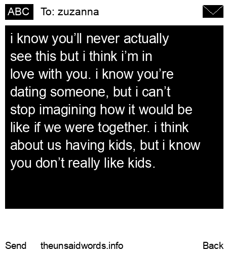 unsent message to zuzanna