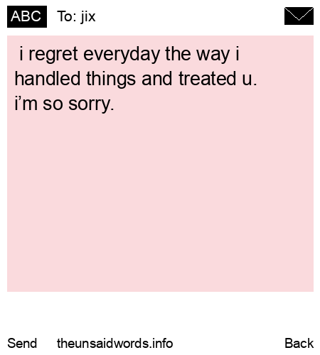 unsent message to jix