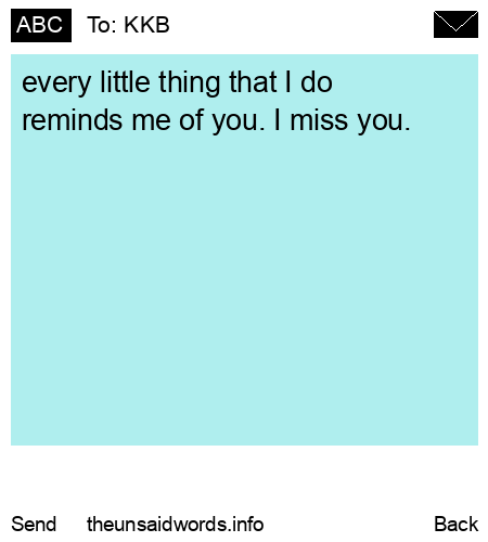 unsent message to KKB