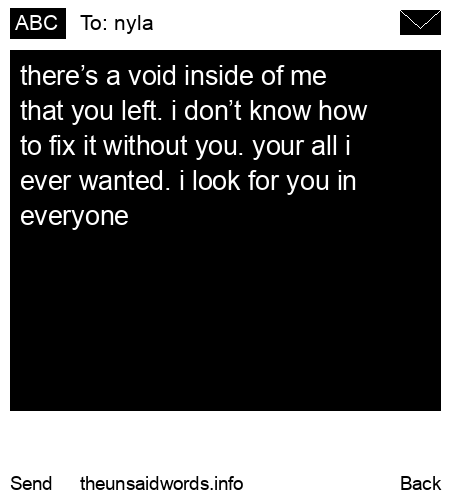unsent message to nyla