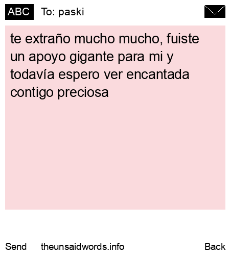 unsent message to paski