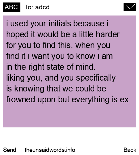 unsent message to adcd