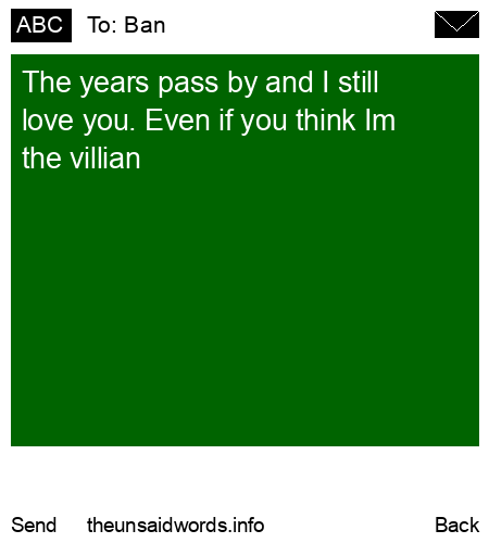 unsent message to Ban