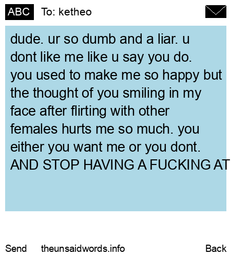 unsent message to ketheo