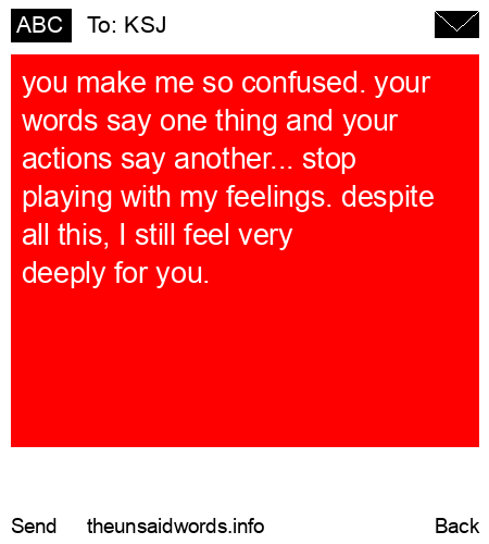 unsent message to KSJ