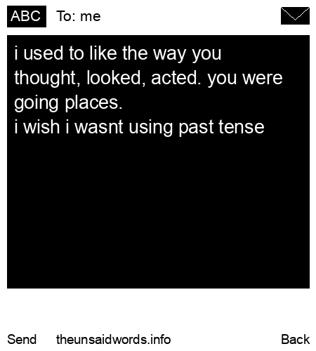 unsent message to me